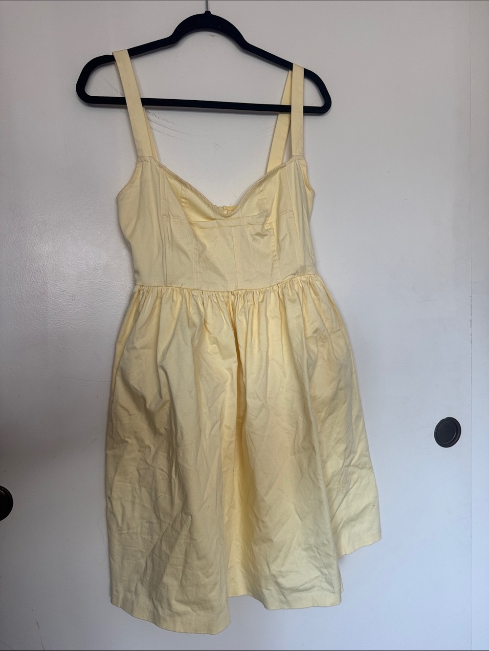 Aqua Butter Yellow Corset Midi Dress